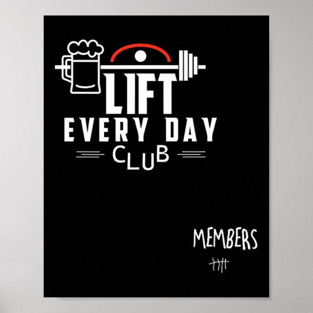Affiche Funny Beer Poids Bodybuilding (Devant)