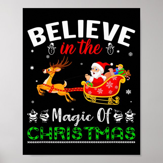 Affiche Funny Believe In The Magic Of Christmas  (Devant)