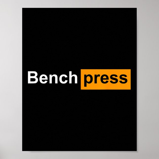 Affiche Funny Bench Press (Devant)