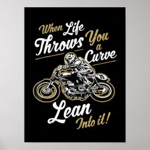 Affiche Funny Biker cite un cadeau de moto sarcastique