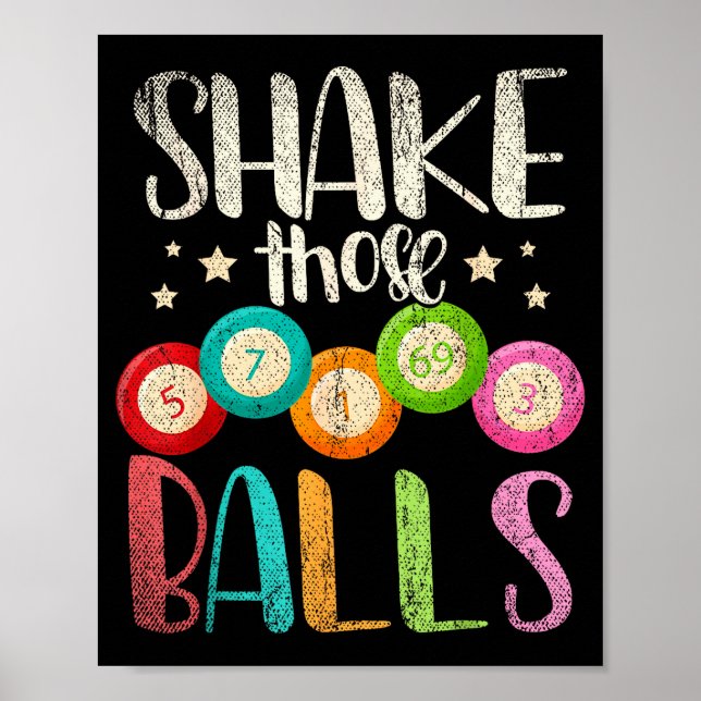 Affiche Funny Bingo Caller Gamble Lottery Shake Those Bing (Devant)