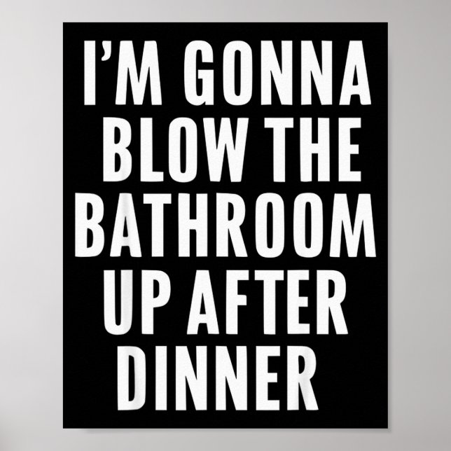 Affiche Funny Blow The Bathroom Adult Humor Inappropriate  (Devant)