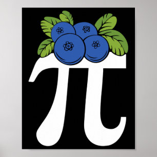 Affiche Funny Blueberry Pi Day