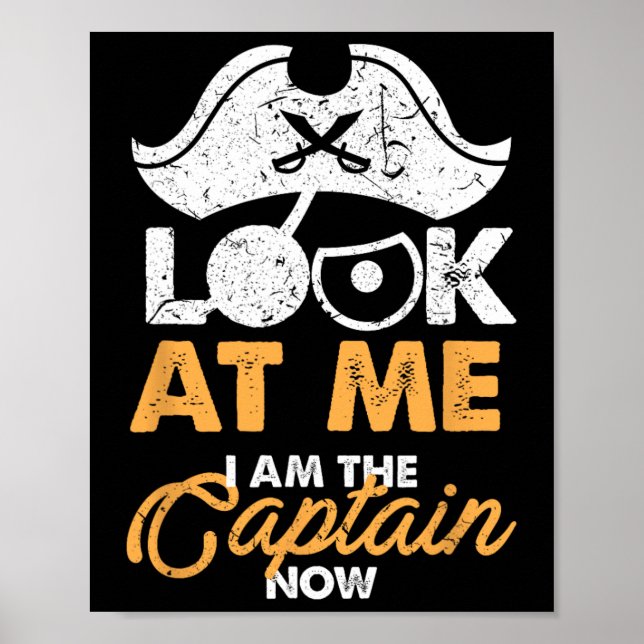 Affiche Funny Boating I Am The Captain Sailor Sailing  (Devant)