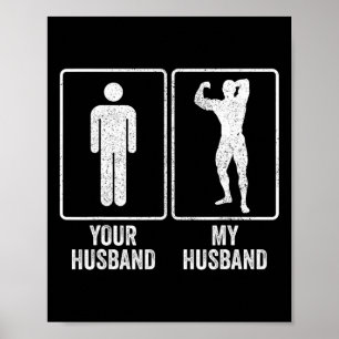 Affiche Funny Bodybuilder Bodybuilding Mari Relation