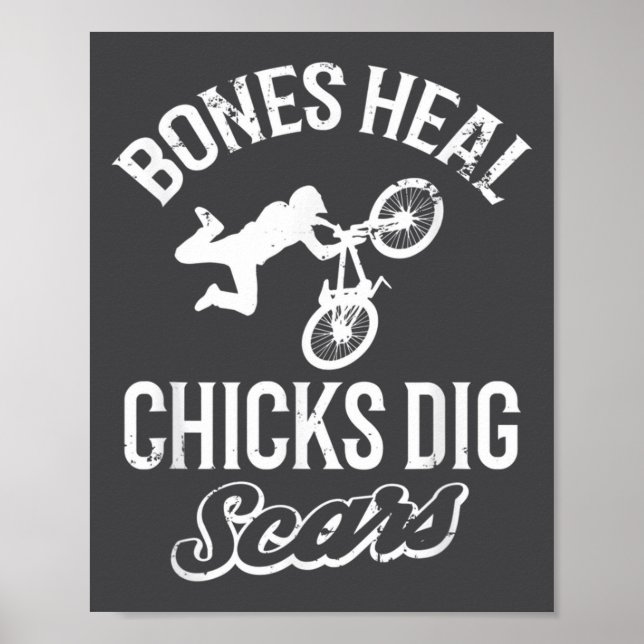 Affiche Funny Bones Heal Chicks Dig S Bmx Biking  (Devant)
