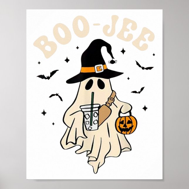 Affiche Funny Boo-jee Ghost Halloween Boo Jee Ghost Éffray (Devant)