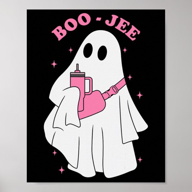 Affiche Funny Boo-jee Ghost Halloween Boo Jee Ghost Éffray (Devant)
