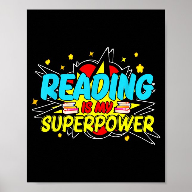 Affiche Funny Bookish Nerd Book Addict Design Women's Blac (Devant)