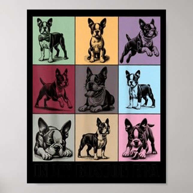 Affiche Funny Boston Terrier Quote In My Boston Terrier Er (Devant)