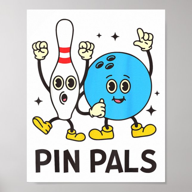 Affiche Funny Bowling N Pals Bowl Bowler Bowling Lover  (Devant)