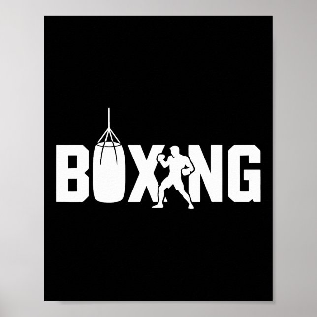 Affiche Funny Boxing Fighter Gym Gants Kickboxing Pour Wom (Devant)