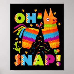 Affiche Funny Broken Pinata Oh Snap Cinco De Mayo Mexique