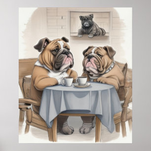 Affiche Funny Bulldog