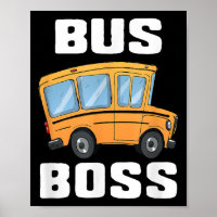 Funny Bus Boss School Bus Driver