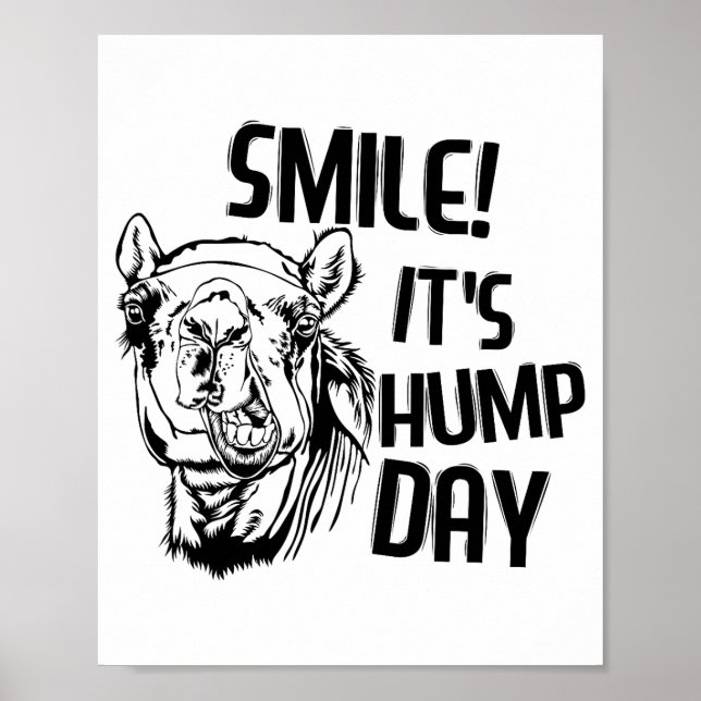 Affiche Funny Camel Smile! It's Hump Day Funny Hump Day  (Devant)
