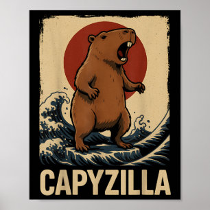 Affiche Funny Capybara Garçons Filles Enfants Hommes Capyz