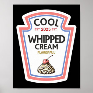 Affiche Funny Chemise d'Halloween 2025 Cool cadeau Crème W