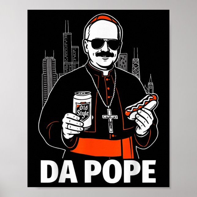 Affiche Funny Chicago Pope Leo Xiv Graphic (Devant)