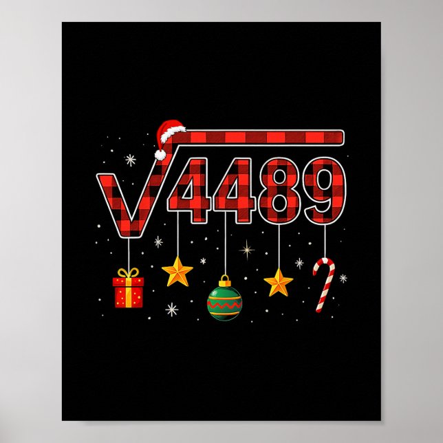 Affiche Funny Christmas 6 7 Six Seven Meme Square Root 448 (Devant)