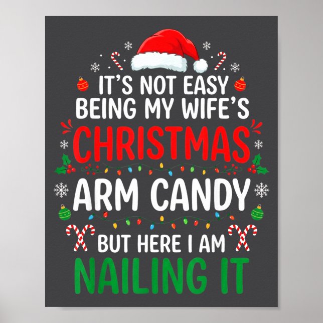Affiche Funny Christmas Its Not Easy Being My Wife's Arm C (Devant)