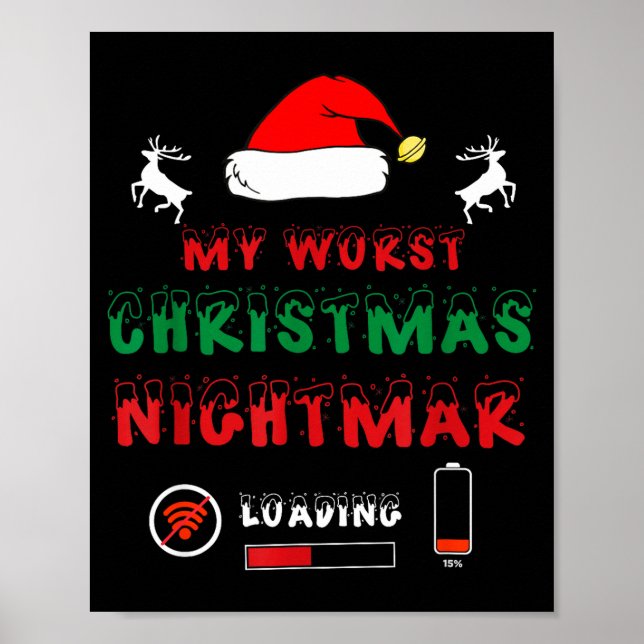 Affiche Funny Christmas My Worst For Gamers  (Devant)