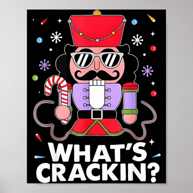 Affiche Funny Christmas Nutcracker Men Kids Teen Boys What (Devant)