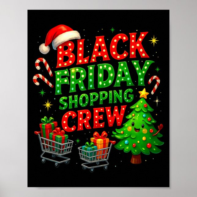 Affiche Funny Christmas Shopng Crew  (Devant)