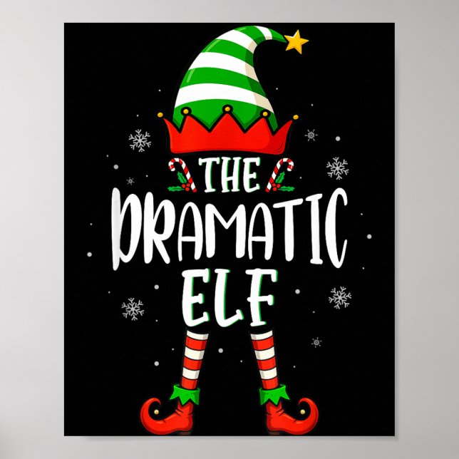 Affiche Funny Christmas The Dramatic Elf Family Matching X (Devant)