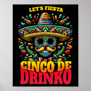 Affiche Funny Cinco De Mayo Cool Cinco De Drinko