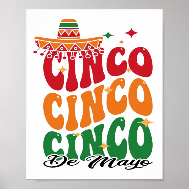 Affiche Funny Cinco De Mayo Mexicaine Fiesta 5 De Mayo Men (Devant)