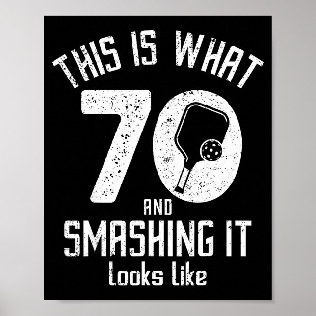 Affiche Funny Ckleball 70th Birthday 70 Years Old Love Ckl (Devant)