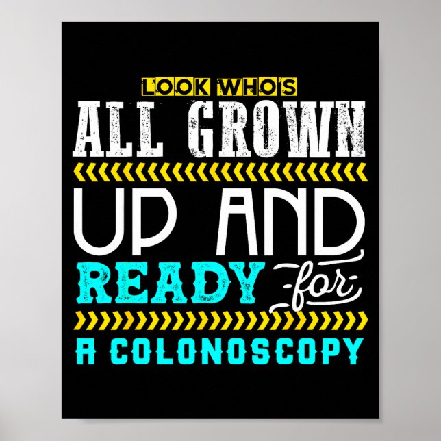 Affiche Funny Colonoscopy Joke Medical Humor Checkup  (Devant)