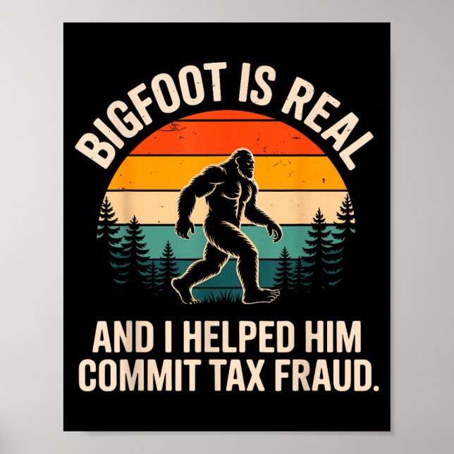 Affiche Funny Commit Tax Fraud Design For Men Women Tax Da (Devant)