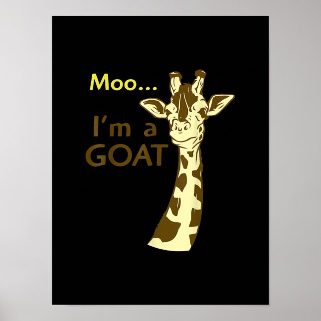 Affiche Funny Confusing Giraffe Moo I (Devant)