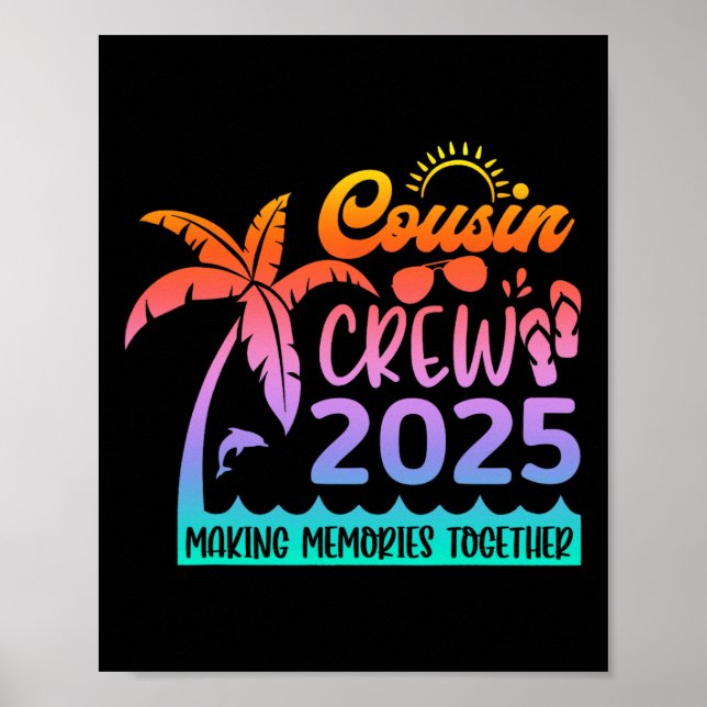 Affiche Funny Cousin Crew 2025 Summer Group Making Memorie (Devant)