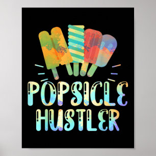 Affiche Funny Crème de glace Retro 80s Popsicle d'été Hust