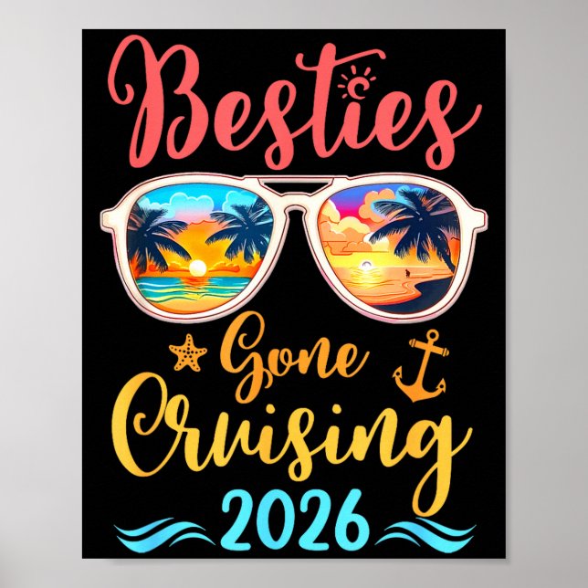Affiche Funny Cruising Friends Squad 2026 Ies Gone Cruisin (Devant)