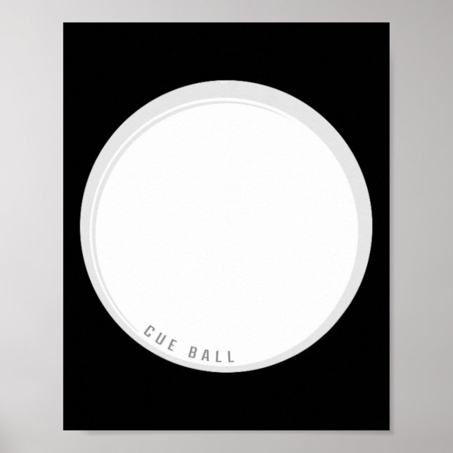 Affiche Funny Cue Ll Billard Principal Ll (Devant)