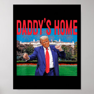 Affiche Funny Daddy's Home Trump Pink 2024 Take America Ck
