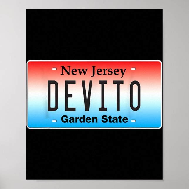 Affiche Funny Devito New Jersey Italian American Nj Cutlet (Devant)
