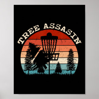 Affiche Funny Disc Golfer Gifts Outdoor Sports Stupid Tree