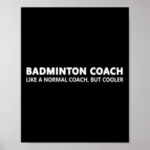 Affiche Funny Dminton Trainer Définition Dminton Coach