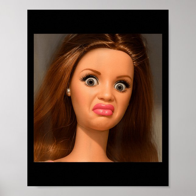 Affiche Funny Doll Face Meme Disgusting  (Devant)