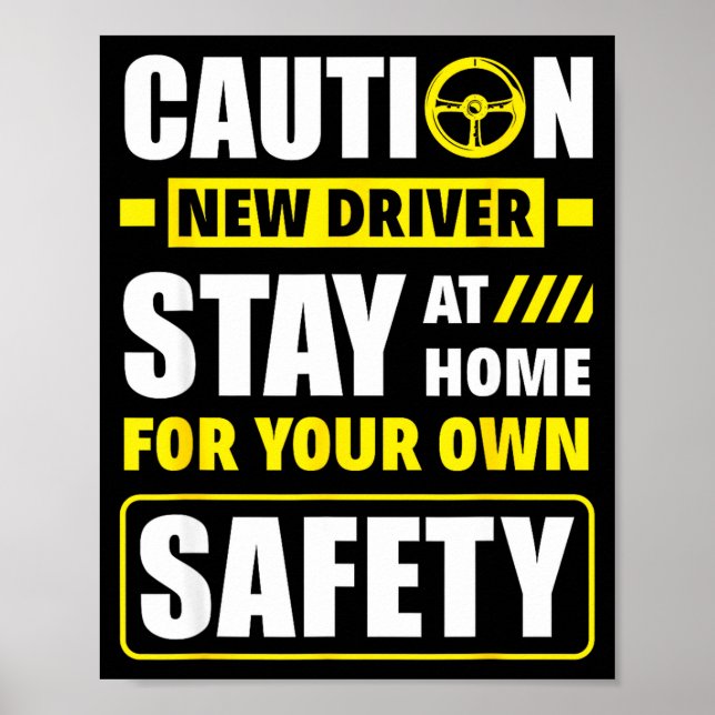 Affiche Funny Driver's License New Driver  (Devant)