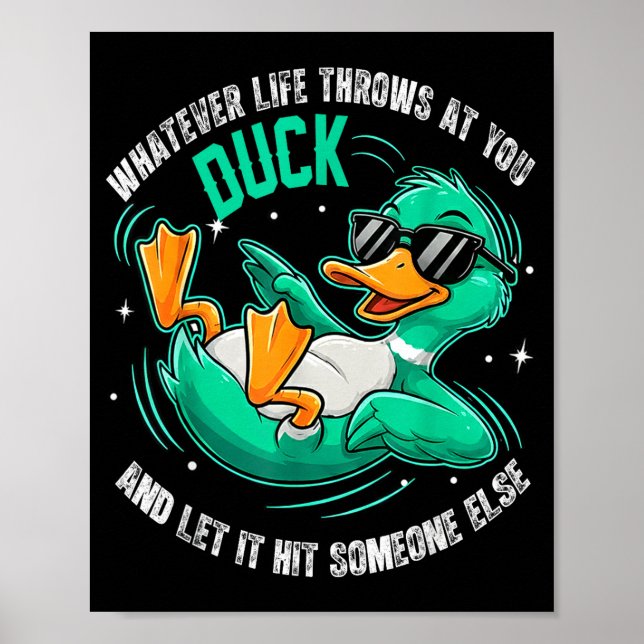 Affiche Funny Duck Graphic Tees Men Women Teens Funny Quot (Devant)