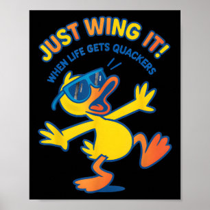 Affiche Funny Duck Shirt Drôle Citation Tee - shirts Graph