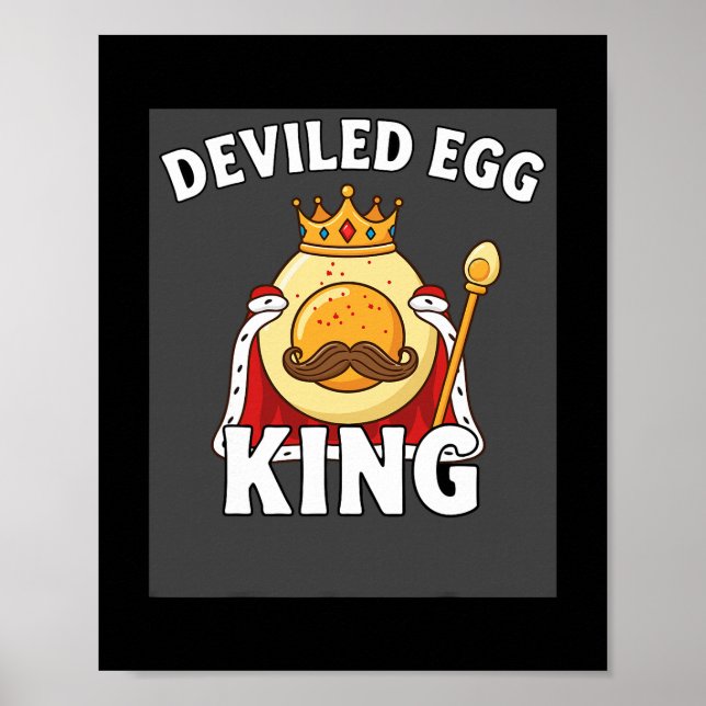 Affiche Funny Egg Pun Easter Brunch Thanksgiving Deviled E (Devant)