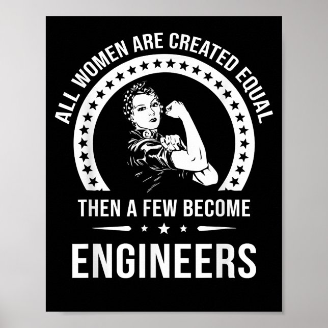 Affiche Funny Engineer For All Women (Devant)