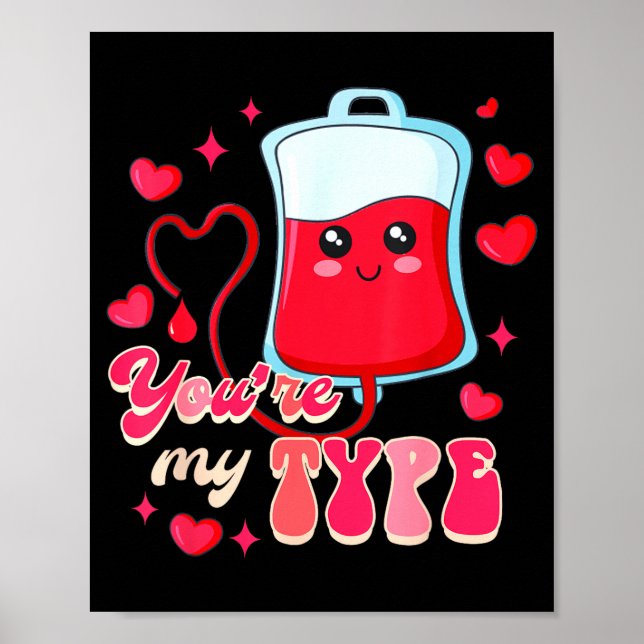 Affiche Funny Er Rn Nurse Nursing Valentine’s Day You're M (Devant)